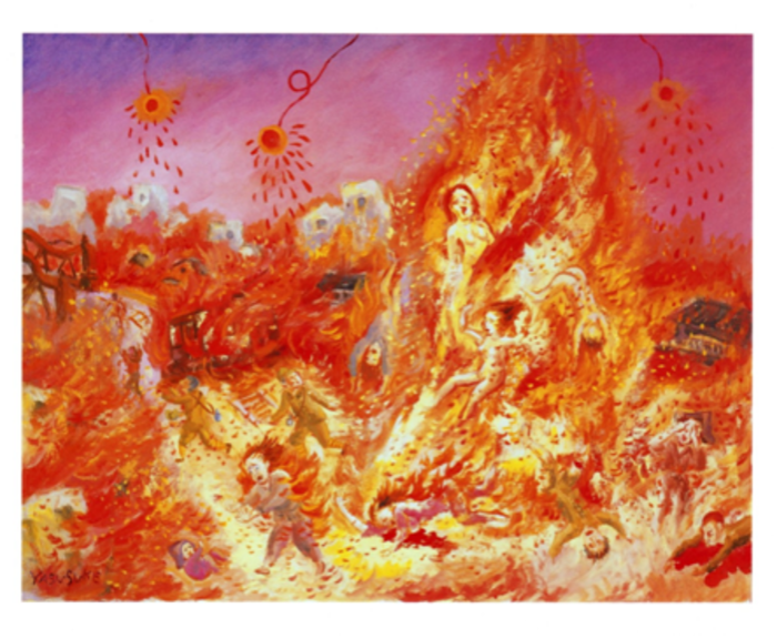 Image borrowed from Japan Focus (artist: Fukushima Yasusuke)