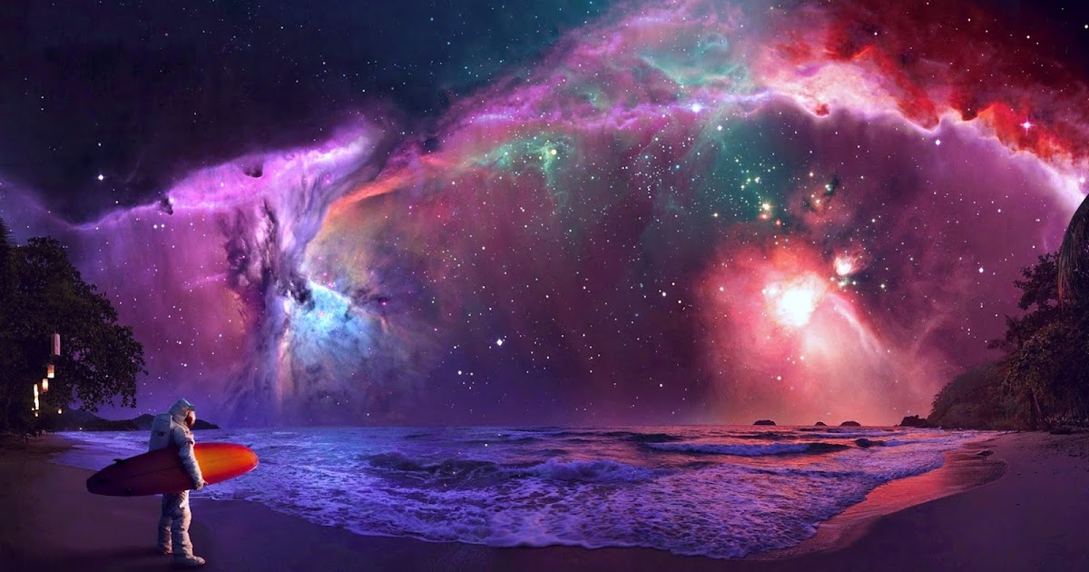 Astronaut Surfer Wallpaper hd